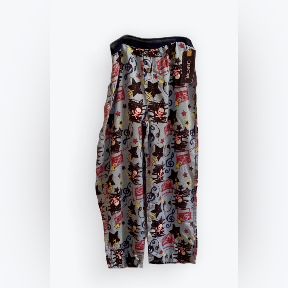 Cherokee boys music themed pajamas pants, M(8/10)
